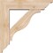 Ekena Millwork Funston Traditional Smooth Bracket w/ Offset Brace, Douglas Fir, 5 1/2"W x 20"D x 20"H BKT0604X20X20FST01SDF - alternate 3